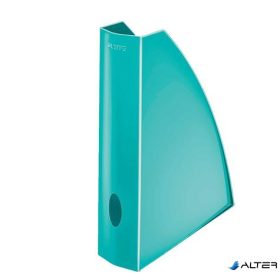   Iratpapucs, műanyag, 60 mm, elöl nyitott, LEITZ 'Wow', jégkék