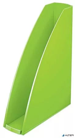 Iratpapucs, műanyag, 60 mm, elöl nyitott, LEITZ 'Wow', zöld