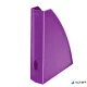 Iratpapucs, műanyag, 60 mm, elöl nyitott, LEITZ 'Wow', lila