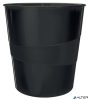 Papírkosár, 15 liter, LEITZ "Wow", fekete