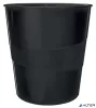 Papírkosár, 15 liter, LEITZ "Wow", fekete