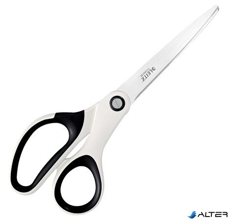 Olló, irodai, 20,5 cm, LEITZ "Wow Titán", fehér