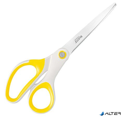 Olló, irodai, 20,5 cm, LEITZ "Wow Titán", sárga