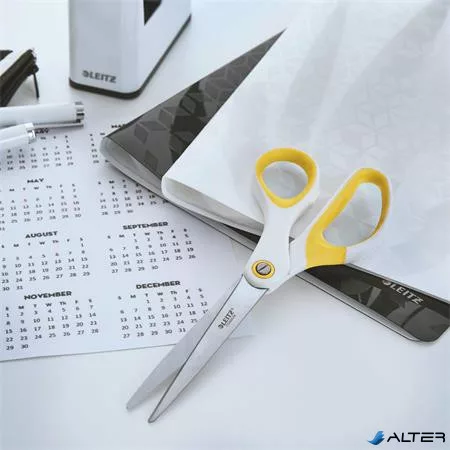 Olló, irodai, 20,5 cm, LEITZ "Wow Titán", sárga