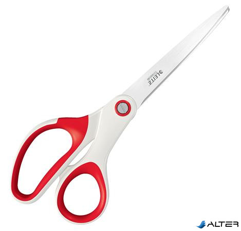 Olló, irodai, 20,5 cm, LEITZ "Wow Titán", piros