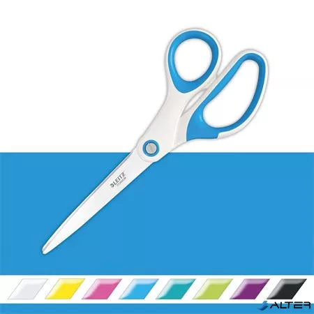 Olló, irodai, 20,5 cm, LEITZ "Wow Titán", kék