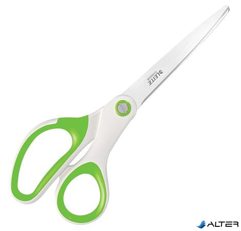 Olló, irodai, 20,5 cm, LEITZ "Wow Titán", zöld