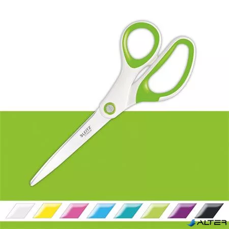Olló, irodai, 20,5 cm, LEITZ "Wow Titán", zöld
