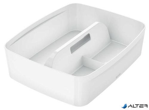 Rendszerező tálca, fogantyúval, nagy, LEITZ "MyBox", fehér