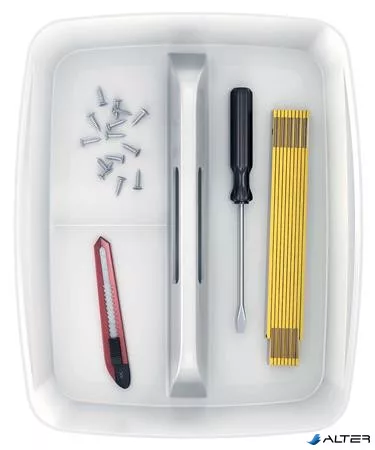 Rendszerező tálca, fogantyúval, nagy, LEITZ "MyBox", fehér