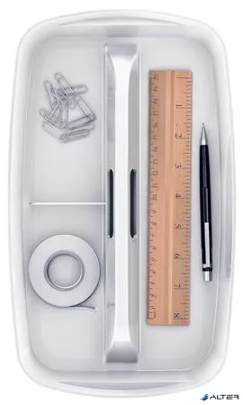 Rendszerező tálca, fogantyúval, kicsi, LEITZ "MyBox", fehér