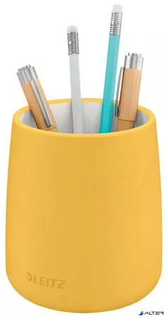 Írószertartó, kerámia, LEITZ "Cosy", melegsárga