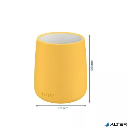 Írószertartó, kerámia, LEITZ "Cosy", melegsárga