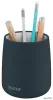 Írószertartó, kerámia, LEITZ "Cosy", bársonyszürke