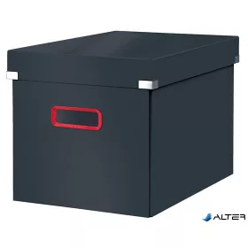   Doboz, kocka, L méret, LEITZ "Cosy Click&Store", bársonyszürke