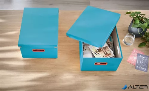 Doboz, M méret, LEITZ "Cosy Click&Store", nyugodtkék
