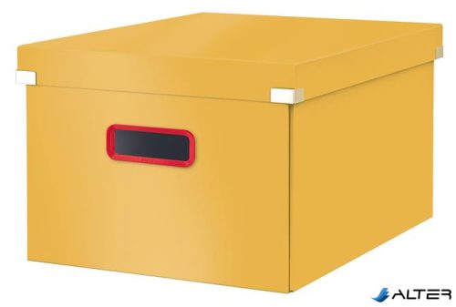Doboz, L méret, LEITZ "Cosy Click&Store", melegsárga