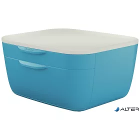   Irattároló, műanyag, 2 fiókos, LEITZ 'Cosy', nyugodtkék