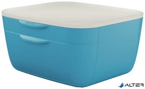Irattároló, műanyag, 2 fiókos, LEITZ "Cosy", nyugodtkék