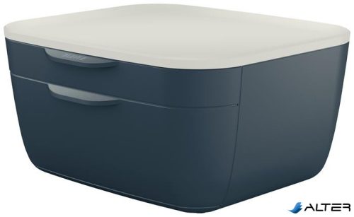 Irattároló, műanyag, 2 fiókos, LEITZ "Cosy", bársonyszürke