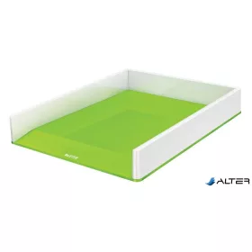   Irattálca, műanyag, kettős színhatású, LEITZ "Wow", zöld