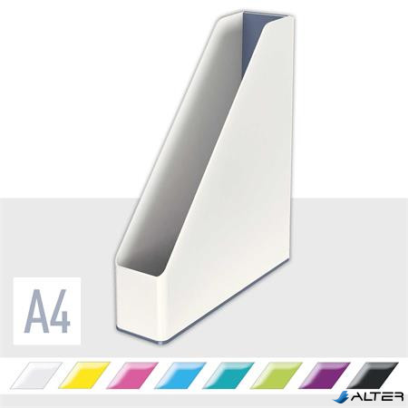 Iratpapucs, műanyag, 73 mm, kettős színhatású, LEITZ 'Wow', fehér