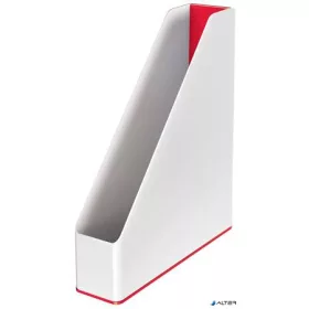   Iratpapucs, műanyag, 73 mm, kettős színhatású, LEITZ "Wow", piros