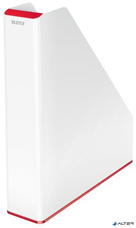 Iratpapucs, műanyag, 73 mm, kettős színhatású, LEITZ "Wow", piros