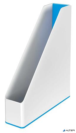 Iratpapucs, műanyag, 73 mm, kettős színhatású, LEITZ "Wow", kék