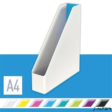 Iratpapucs, műanyag, 73 mm, kettős színhatású, LEITZ "Wow", kék