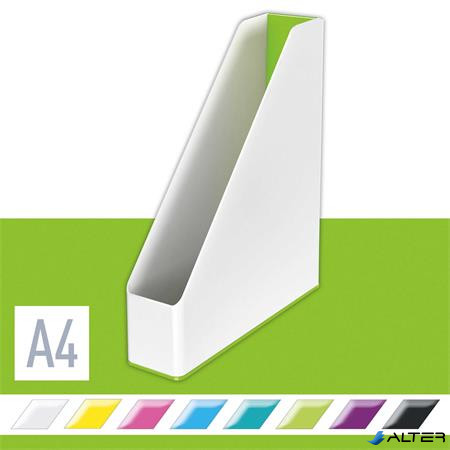 Iratpapucs, műanyag, 73 mm, kettős színhatású, LEITZ 'Wow', zöld