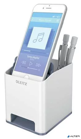 Írószertartó, kettős színhatású, LEITZ "Wow", fehér