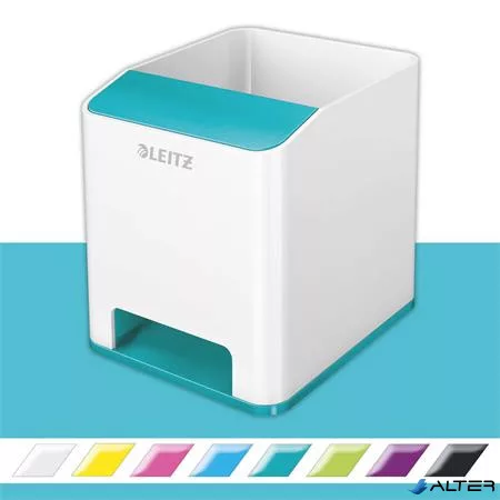 Írószertartó, kettős színhatású, LEITZ "Wow", jégkék