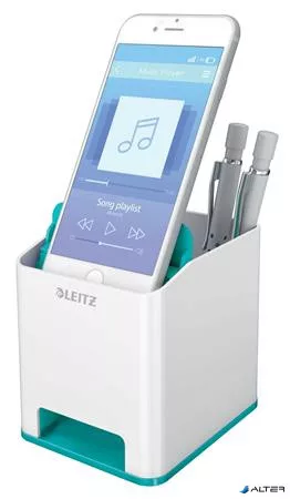 Írószertartó, kettős színhatású, LEITZ "Wow", jégkék