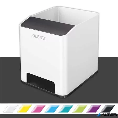 Írószertartó, kettős színhatású, LEITZ "Wow", fekete
