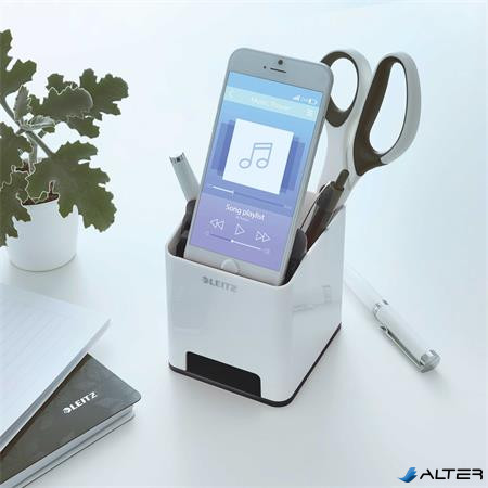 Írószertartó, kettős színhatású, LEITZ 'Wow', fekete