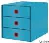 Irattároló, laminált karton, 3 fiókos, LEITZ "Cosy Click&Store", nyugodtkék