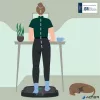Álláskönnyítő szőnyeg, ergonómiai, LEITZ "Ergo Active"