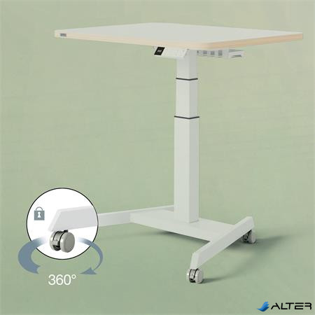 Alkatrész, görgős kerék, ülő/álló asztalhoz, LEITZ "Ergo"