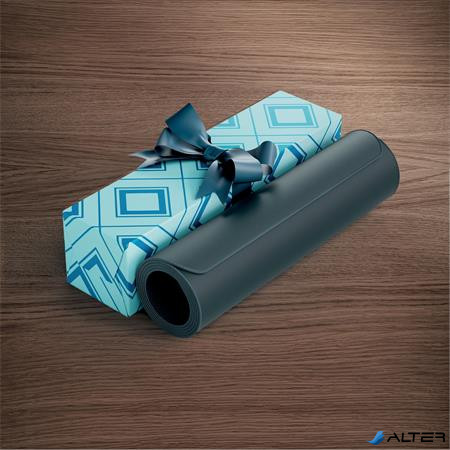 Asztali alátét egérpaddal, 100x40 cm, LEITZ, sötétszürke