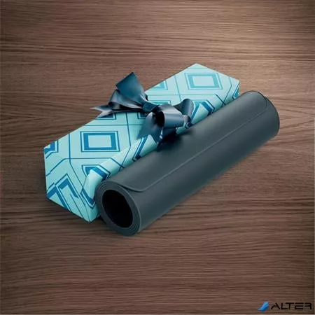 Asztali alátét egérpaddal, 100x40 cm, LEITZ, sötétszürke