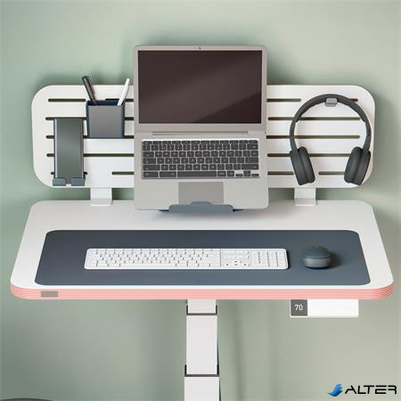 Könyökalátét, újrahasznosított bőr, 70x36 cm, LEITZ, sötétszürke