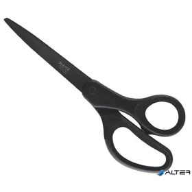   Olló, irodai, tapadásmentes, 20,5 cm, LEITZ "Titán", fekete