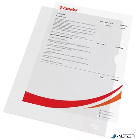 Genotherm, "L", A4, 115 mikron, narancsos felület, ESSELTE "Standard"