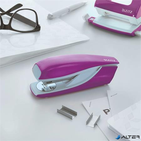 Tűzőgép, 24/6, 26/6, 30 lap, LEITZ "Nexxt Wow", lila