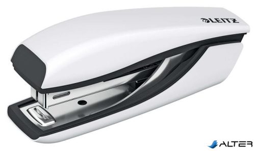 Tűzőgép, mini, No. 10, 10 lap, fém, LEITZ "Nexxt Wow", fehér