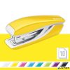Tűzőgép, mini, No. 10, 10 lap, fém, LEITZ Nexxt Wow", sárga