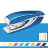 Tűzőgép, mini, No. 10, 10 lap, fém, LEITZ 'Nexxt Wow', kék