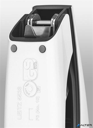 Tűzőgép, mini, No. 10, 10 lap, fém, LEITZ'Nexxt Wow', fekete