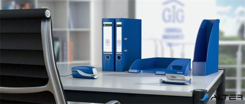 Tűzőgép, elektromos, No. 10, 10 lap, LEITZ 'Nexxt 5532', kék